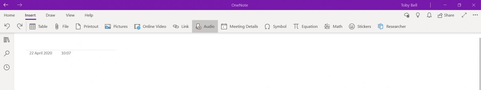 soundnote onenote record while you type