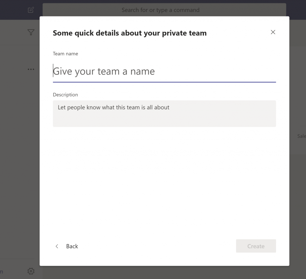 microsoft teams team name