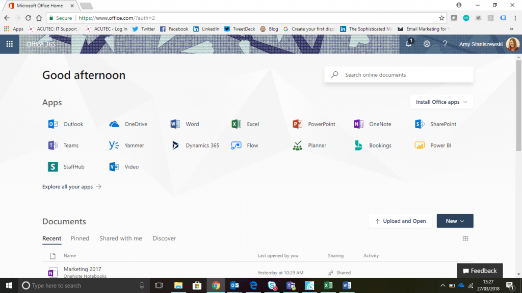 bookings office 365